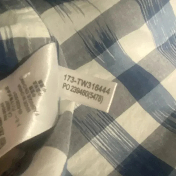 Tommy Bahama long sleeve plaid button up shirt blue/white size small - Picture 8 of 10
